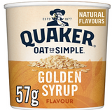 113384 SAV.  Quaker Oats So Simple Golden Syrup Porridge Pots 57g (8 Pack)