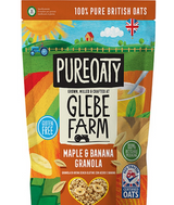118456 SAV Glebe Farm Gluten Free Maple and Banana Oat Granola Red Tractor 325g