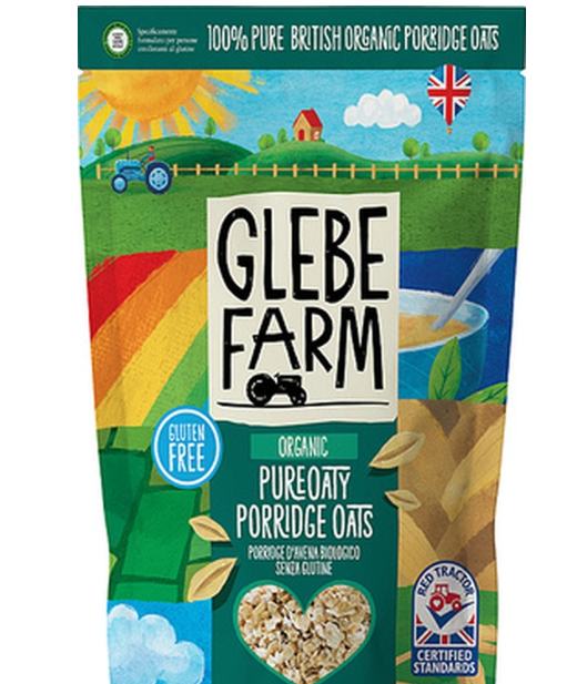 118458 SAV Glebe Farm Gluten Free Porridge Oats Red Tractor 450g