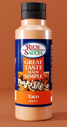 108089 SAV Rich Sauces GTMS Vegan Taco Mayonnaise Squeezy 1ltr