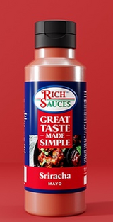 101416 SAV Rich Sauces GTMS Vegan Sriracha Mayonnaise Squeezy 1ltr