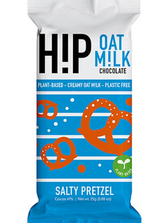 107947 SAV Hip Vegan Chocolate Salty Pretzel Oat Milk Chocolate Bar (24 Pack)