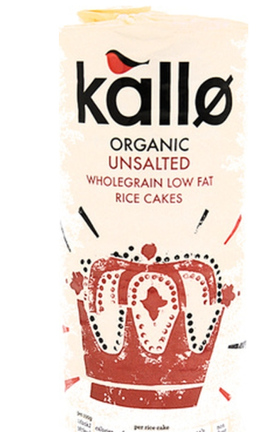 115044 SAV Kallo Organic No Salt Thin Rice Cakes 130g (12 Pack)