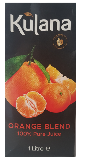 103148 SAV. Kulana Pure Orange & Mandarin Juice Blend 1ltr (12 Pack)