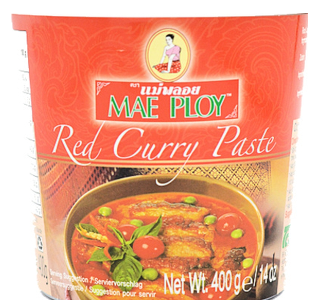 114528 SAV Mae Ploy Thai Red Curry Paste Tub 400g