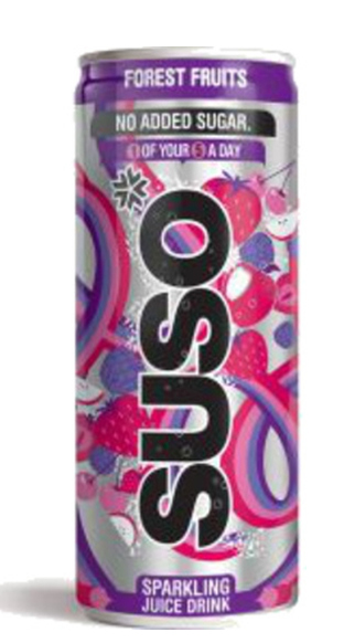 133024 SAV. Suso Forest Fruits Can 250ml (24 Pack)