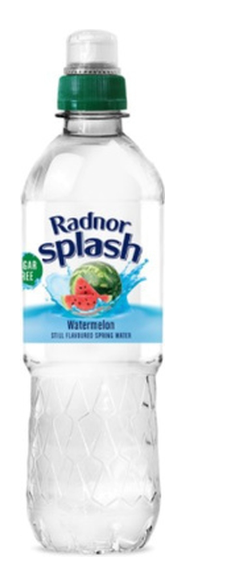 137190 SAV. Radnor Radnor Splash Watermelon Sugar Free Flavoured Water 500ml (24 Pack)