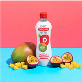 139913 SAV. Get More Vits Mango and Passionfruit - Vit D 500ml (12 Pack)