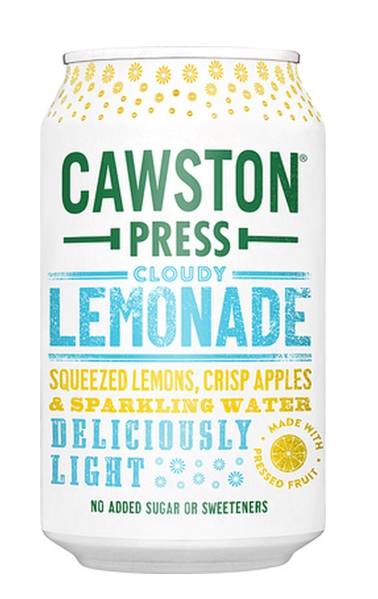 153530 SAV. Cawston Press Sparkling Cloudy Lemonade 330ml (24 Pack)