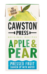153540 SAV. Cawston Press Apple and Pear Fruit Water 200ml (18 Pack)