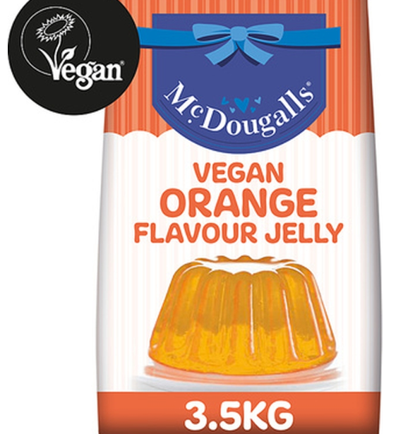 117891 SAV McDougalls Orange Vegan Jelly Crystals 3.5kg