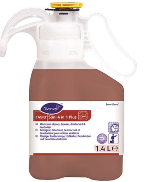 602081 SAV Taski Sani 4 in 1 Plus Smartdose Bathroom Cleaner 1.4ltr