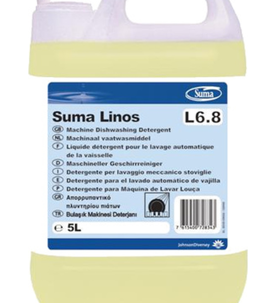 608378 SAV Diversey Suma Dishwasher Detergent Liquid Linos L6.8 5ltr