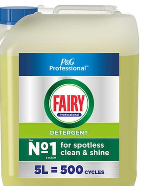 619796 SAV Fairy Commercial Dishwash/Glasswash Detergent Liquid 5ltr