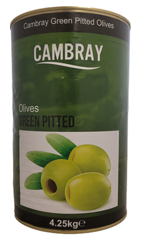 128090 SAV.  Centaur Green Pitted Olives 1kg