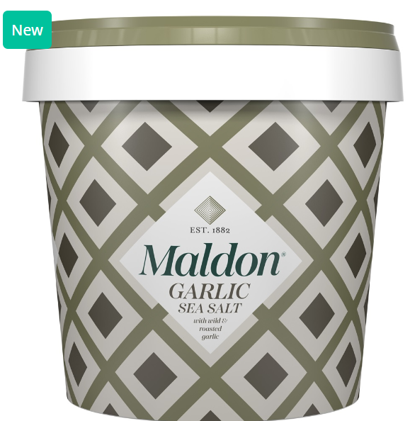 156296 SAV Maldon Garlic Sea Salt 500g