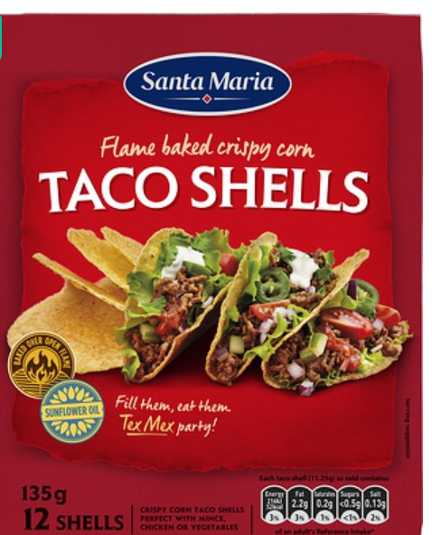 193988 SAV Santa Maria Santa Maria Taco Shells (6x12 Pack)