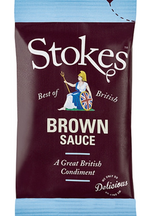 194823 SAV Stokes Real Brown Sauce Sachet (80 Pack)