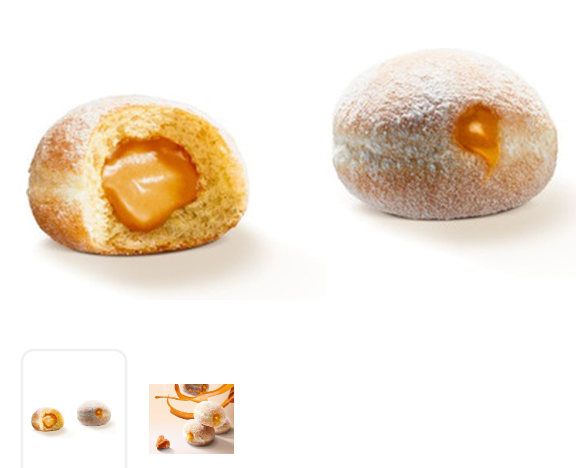 332740 SAV. Frozen Donut Worry Be Happy Caramba Bite Beignet Doughnut 25g each, 35pcs (3 Pack)
