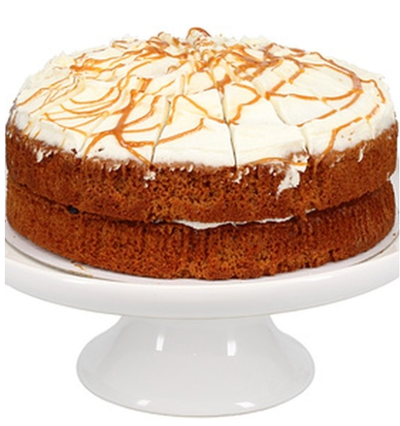 398725 SAV. Frozen Catering Essentials Toffee Butterscotch Cake (16 Portions)