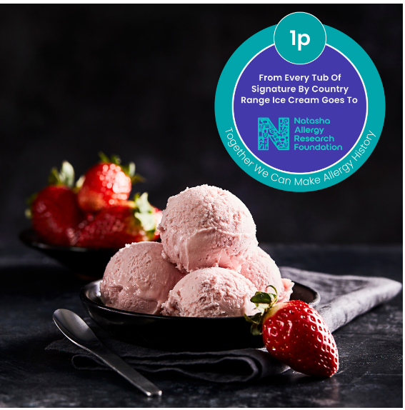 363220 SAV. Frozen Signature By Country Range Strawberry Dairy Ice Cream 4ltr