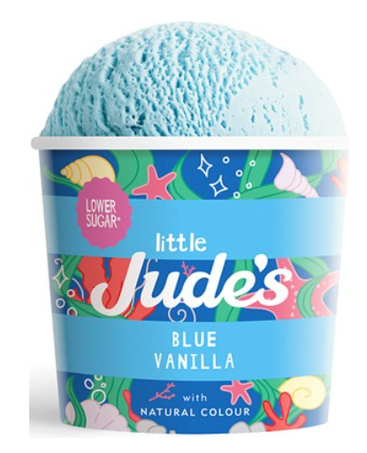 389562 SAV. Frozen Little Judes Blue Vanilla Ice Cream 100ml (24 Pack)