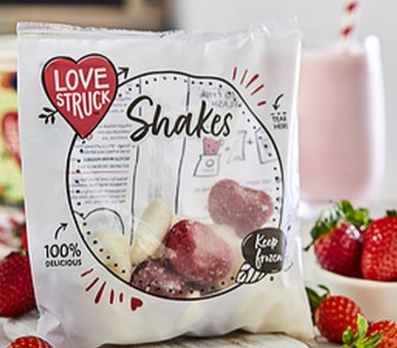 397153 SAV Frozen Love Struck Strawberry Glory Milkshake 160g (25 Pack)