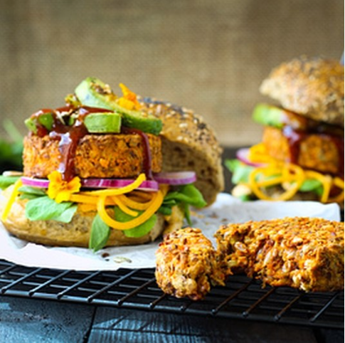 381225 SAV. Frozen Paramount BBQ Lentil and Mix Seed Burger 88g (24 Pack)