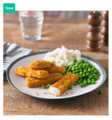 337615 SAV. Frozen Birds Eyes MSC Breaded Cod Fish Fingers 28g (32 per pack)