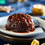 390310 SAV.  Frozen Mademoiselle Desserts Individual Sticky Toffee Christmas Pudding 153g (12 Pack)