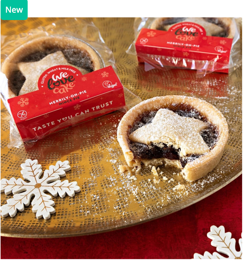 380320 SAV. Frozen We Love Cakes Gluten Free Mince Pies (12 Pack)