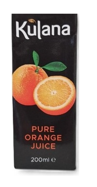 103165 SAV  Kulana Individual Orange Juice 200ml (27 Pack)