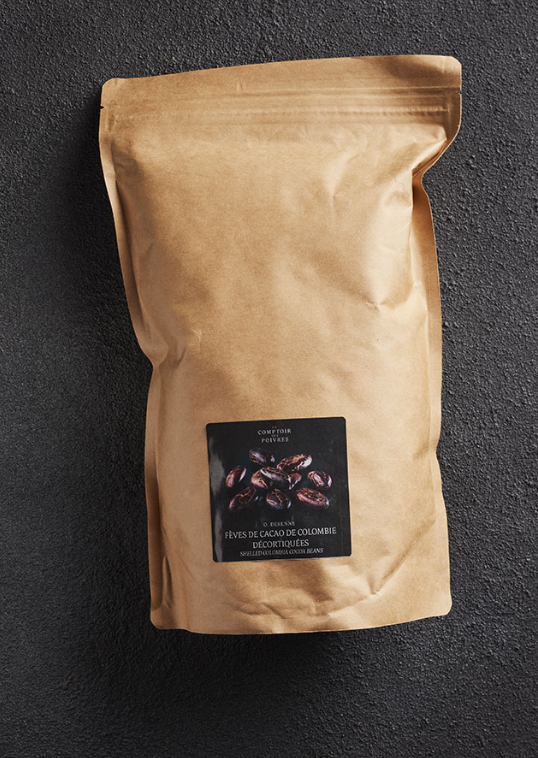 Dehusked Colombian Cocoa Beans 1kg