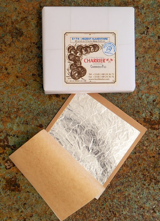 Silver Leaf 95mm x 95mm (25 sheets)