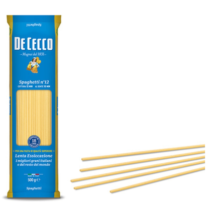 132538 JP. De Cecco Spaghetti No.12 500g