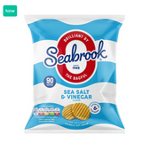 166168 SAV. Seabrook Snacks Salt and Vinegar Crisps 50 x 18G
