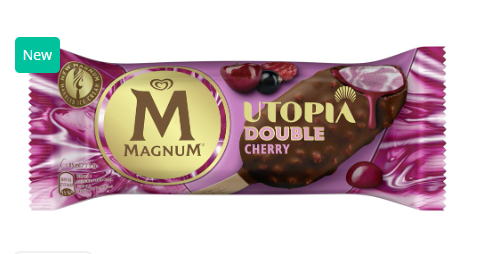 SAV. Frozen Wall's Magnum Double Cherry Ice Cream (20 Pack)