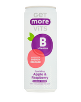 SAV. Get More Vits Sparkling Apple and Raspberry Vit B Can 330ml (12 Pack)
