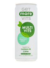 SAV. Get More Vits Sparkling Lemon and Lime Multivits Can 330ml (12 Pack)