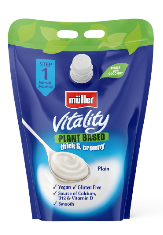 219151 SAV. Chilled Muller Vitality Thick and Creamy Plant Based Yoghurt 3kg
