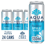 SAV. Aqua Libra Still Water Can 330ml (24 Pack)
