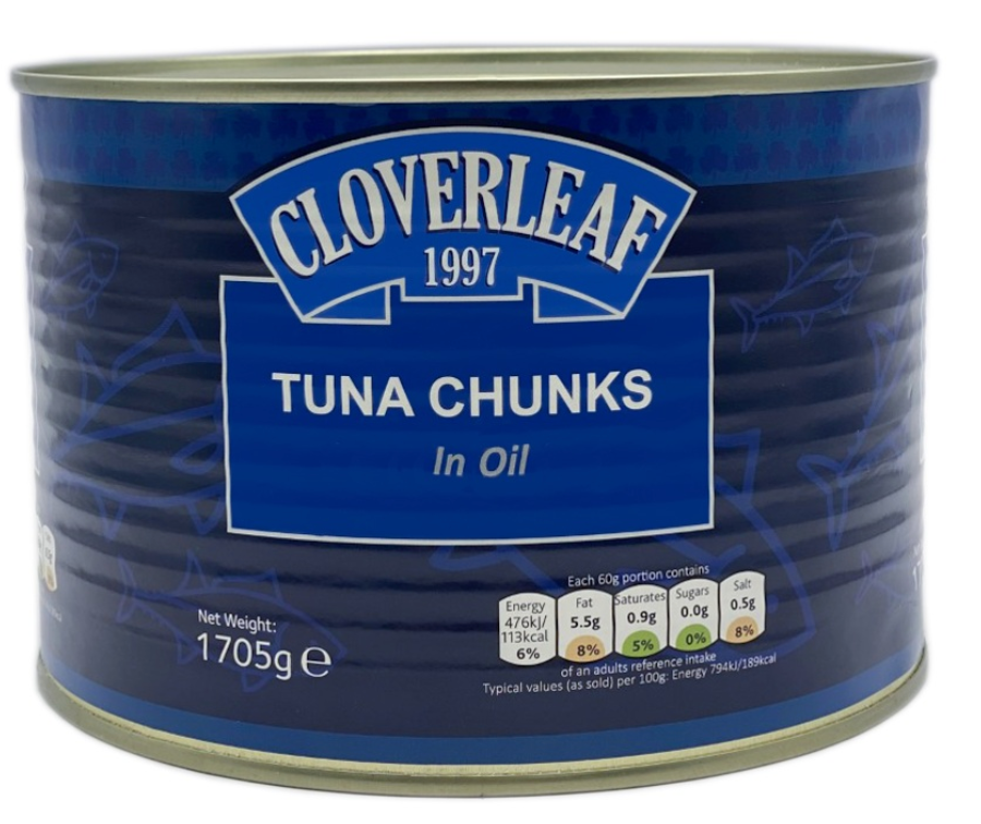 SAV. Cloverleaf Tuna Chunks in Sunflower Oil 1.7kg