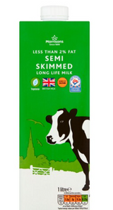 Elite. Long Life Semi Skimmed Milk 12 x 1ltr