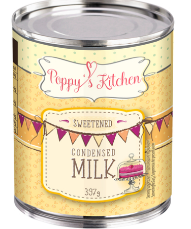 Elite. Poppys Kitchen Condensed Milk 12 x 397g