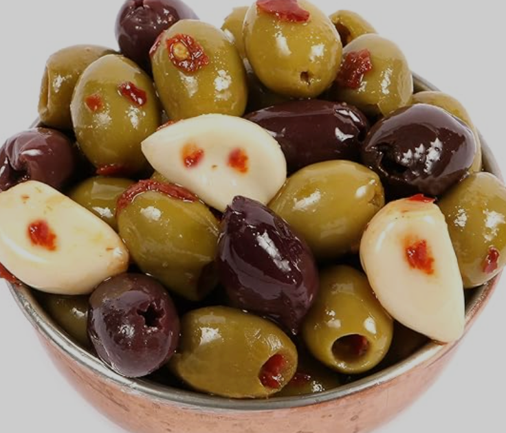 Elite. Olives Tricolore Chilli & Garlic  1kg