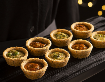 SAV. Frozen Frank Dale Vegan Mini Quiche Selection 21g, 48pcs