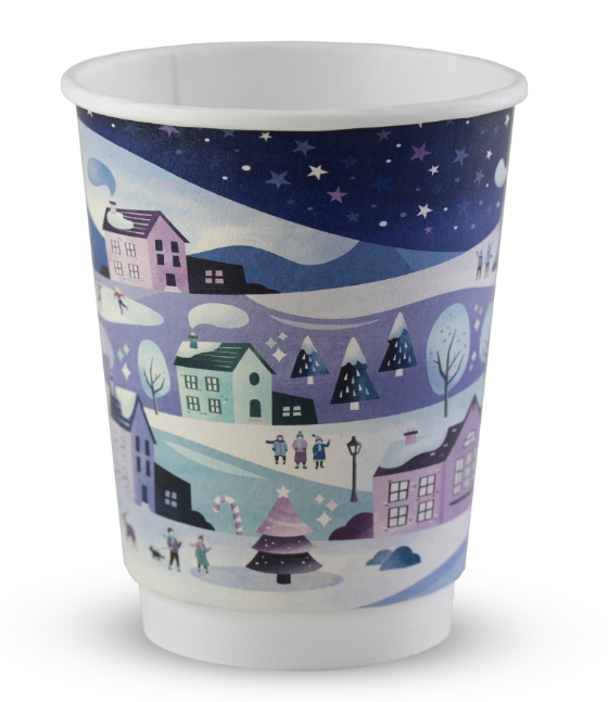 SAV. Vegware Christmas Cup 12oz, 25pcs