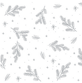 SAV. Swansoft Aspen Christmas Table Cover 120x120cm, 10pcs