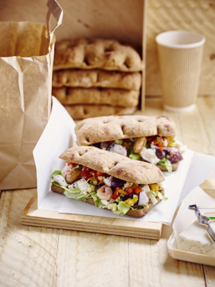 Elite. Flat Bread La Lorraine Multi Grain Schiacciata Romana  32x100g