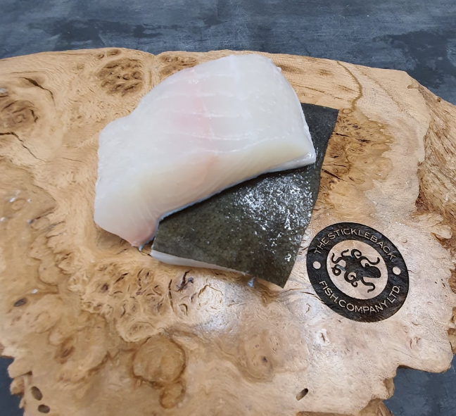 STICK. Halibut Farmed 140-160g  Supreme Scaled Pinned Each.